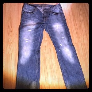 Men's faded jeans